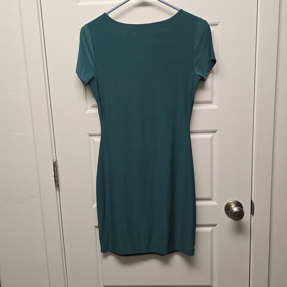 Teal Short Sleeve Women's Dress